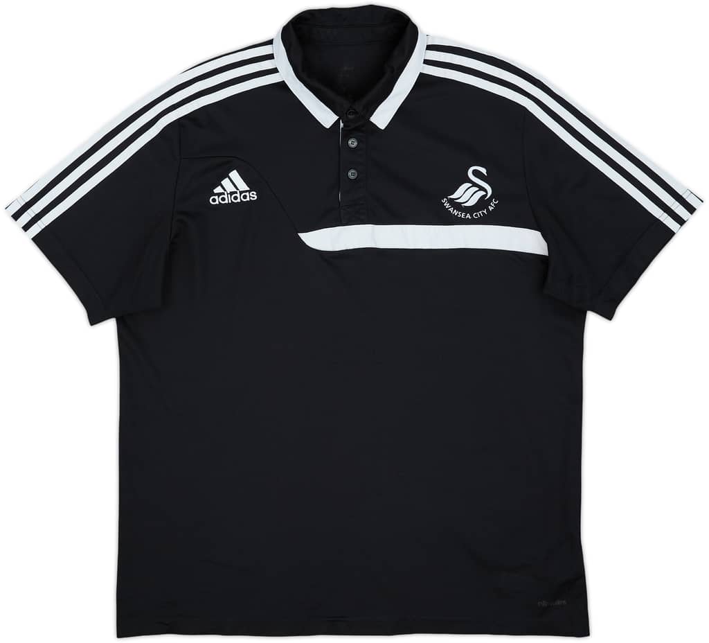 2013-14 Swansea adidas Polo Shirt - 7/10 - (L)