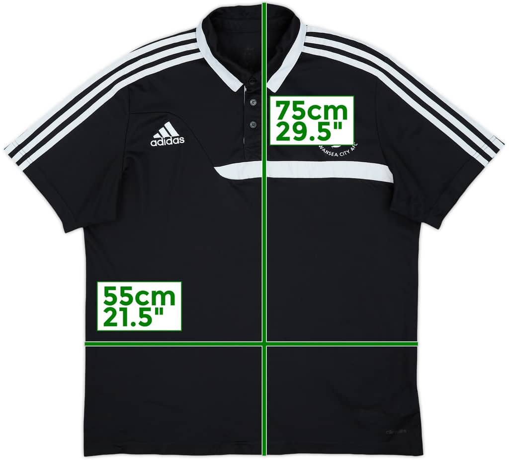 2013-14 Swansea adidas Polo Shirt - 7/10 - (L)