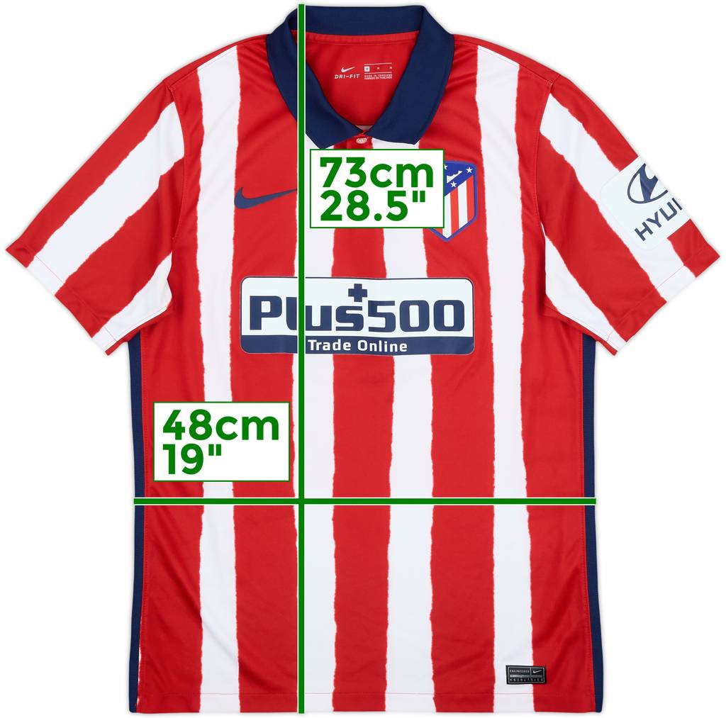 2020-21 Atletico Madrid Home Shirt - 8/10 - (M)