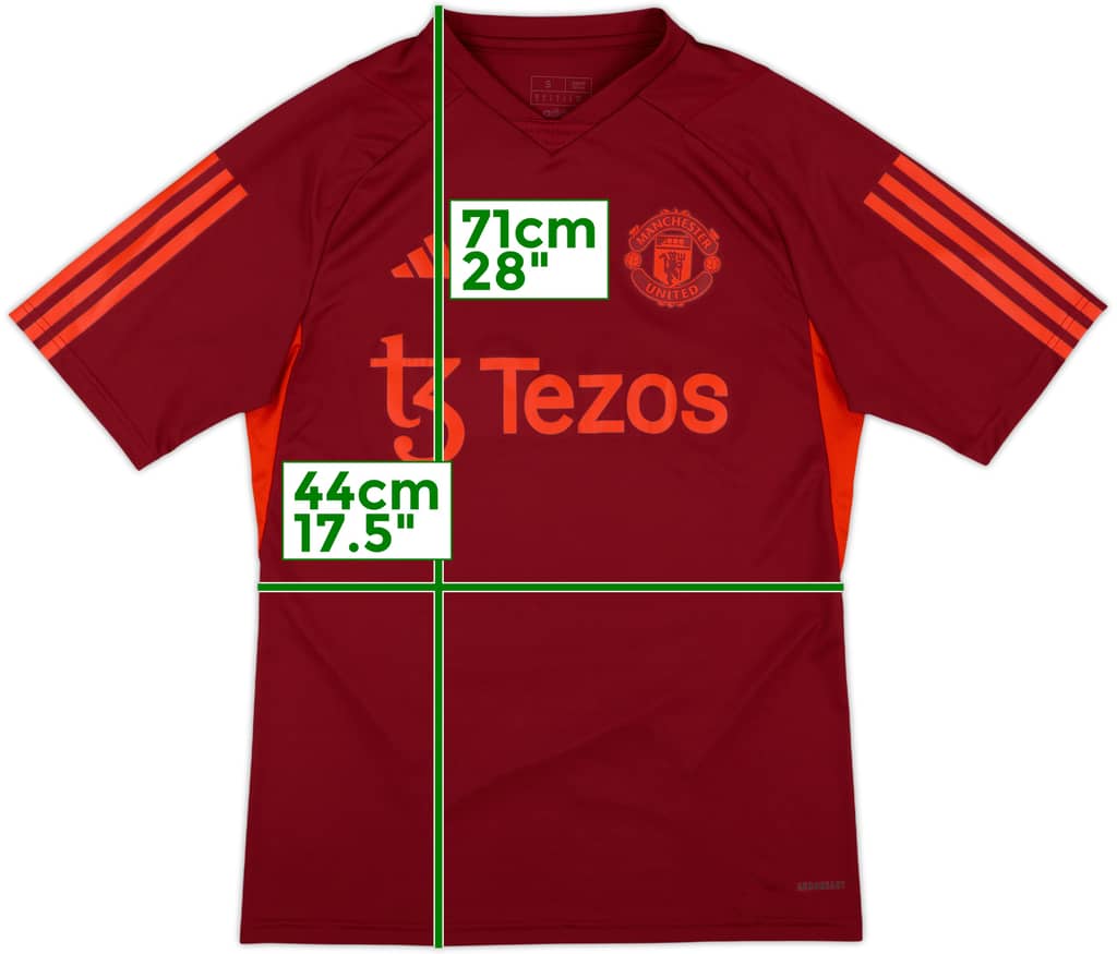 2023-24 Manchester United adidas Training Shirt - 10/10 - (S)