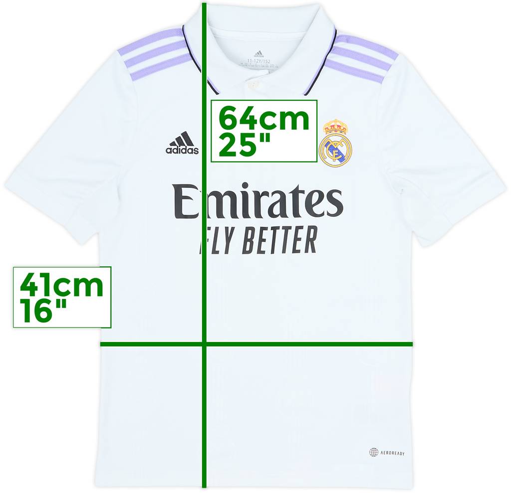 2022-23 Real Madrid Home Shirt - 8/10 - (M.Boys)