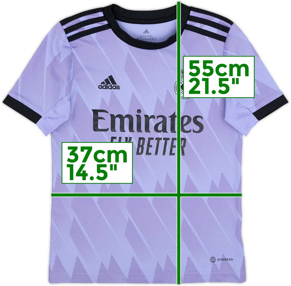 2022-23 Real Madrid Away Shirt - 8/10 - (S.Boys)