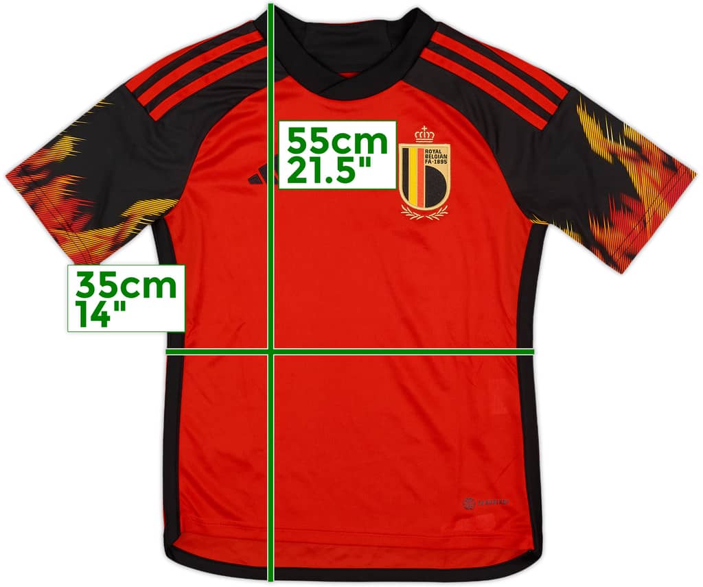 2022-23 Belgium Home Shirt - 10/10 - (S.Boys)