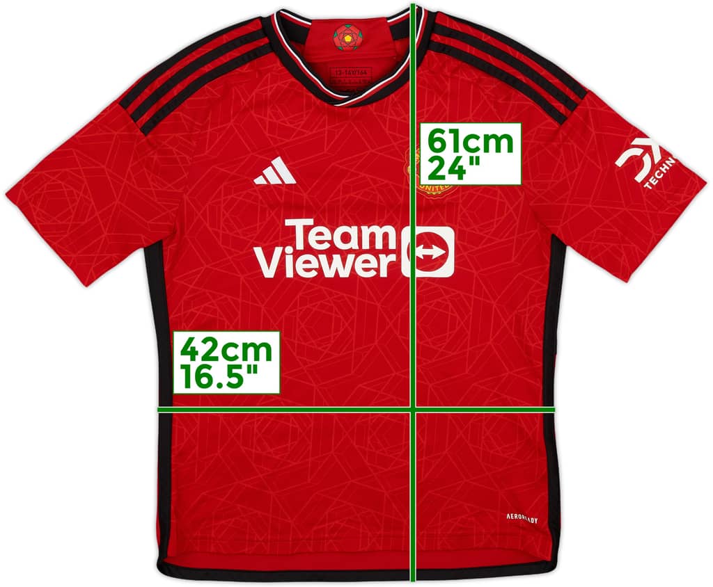 2023-24 Manchester United Home Shirt - 10/10 - (L.Boys)