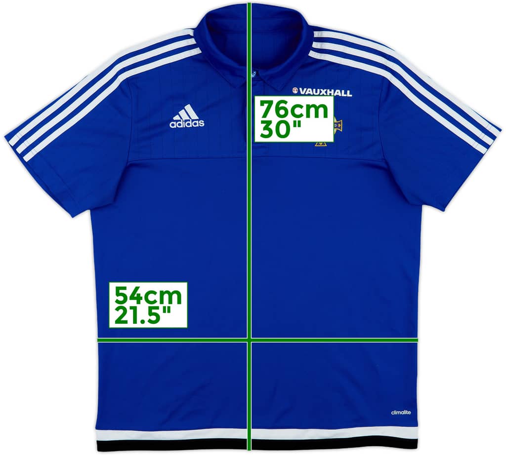 2015-16 Northern Ireland adidas Polo Shirt - 8/10 - (L)