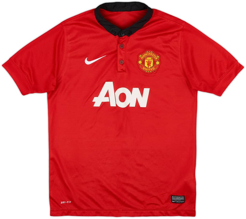 2013-14 Manchester United Home Shirt - 9/10 - (L.Boys)
