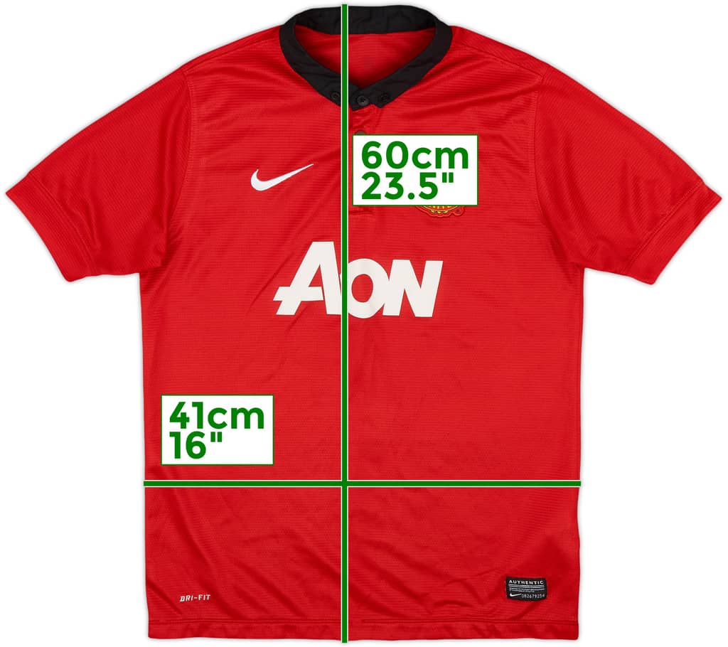 2013-14 Manchester United Home Shirt - 9/10 - (L.Boys)