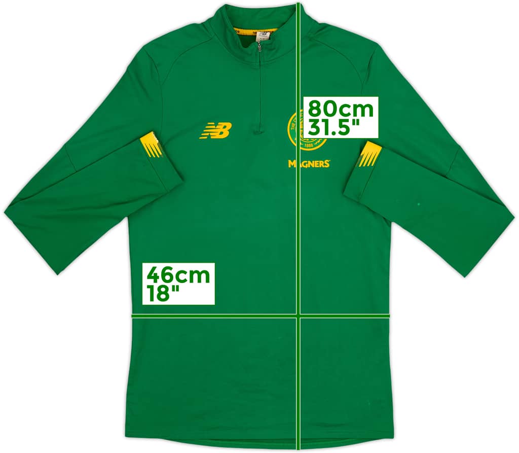 2019-20 Celtic New Balance 1/4 Zip Drill Top - 7/10 - (XL)