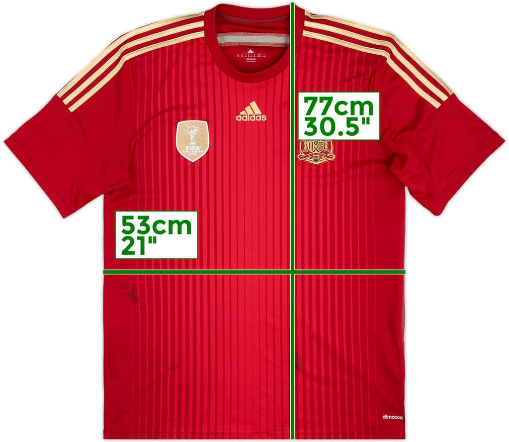 2013-15 Spain Home Shirt - 5/10 - (XL)