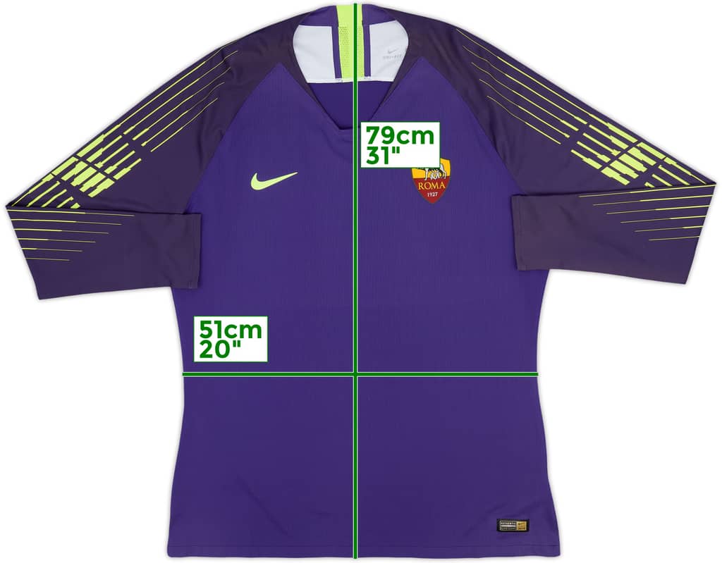 2018-19 Roma Authentic GK Shirt - 10/10 - (XL)