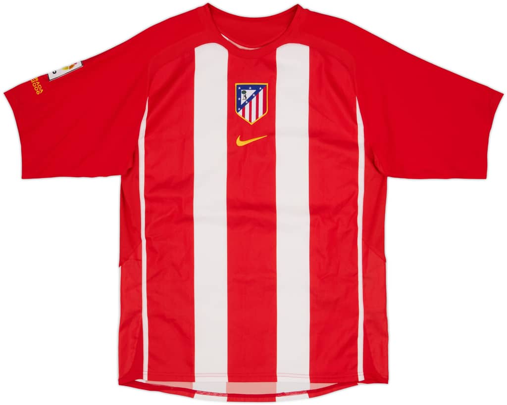 2005-06 Atletico Madrid Home Shirt - 9/10 - (M)