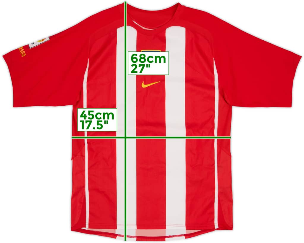 2005-06 Atletico Madrid Home Shirt - 9/10 - (M)