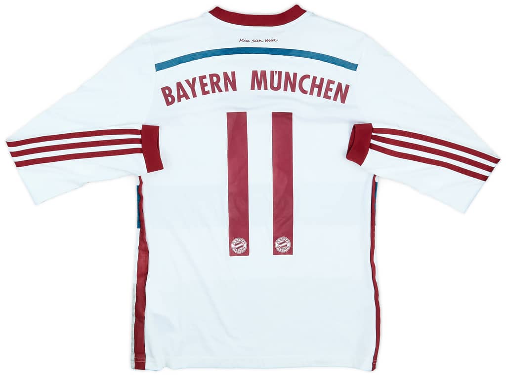 2014-15 Bayern Munich Away L/S Shirt #11 - 8/10 - (L.Boys)