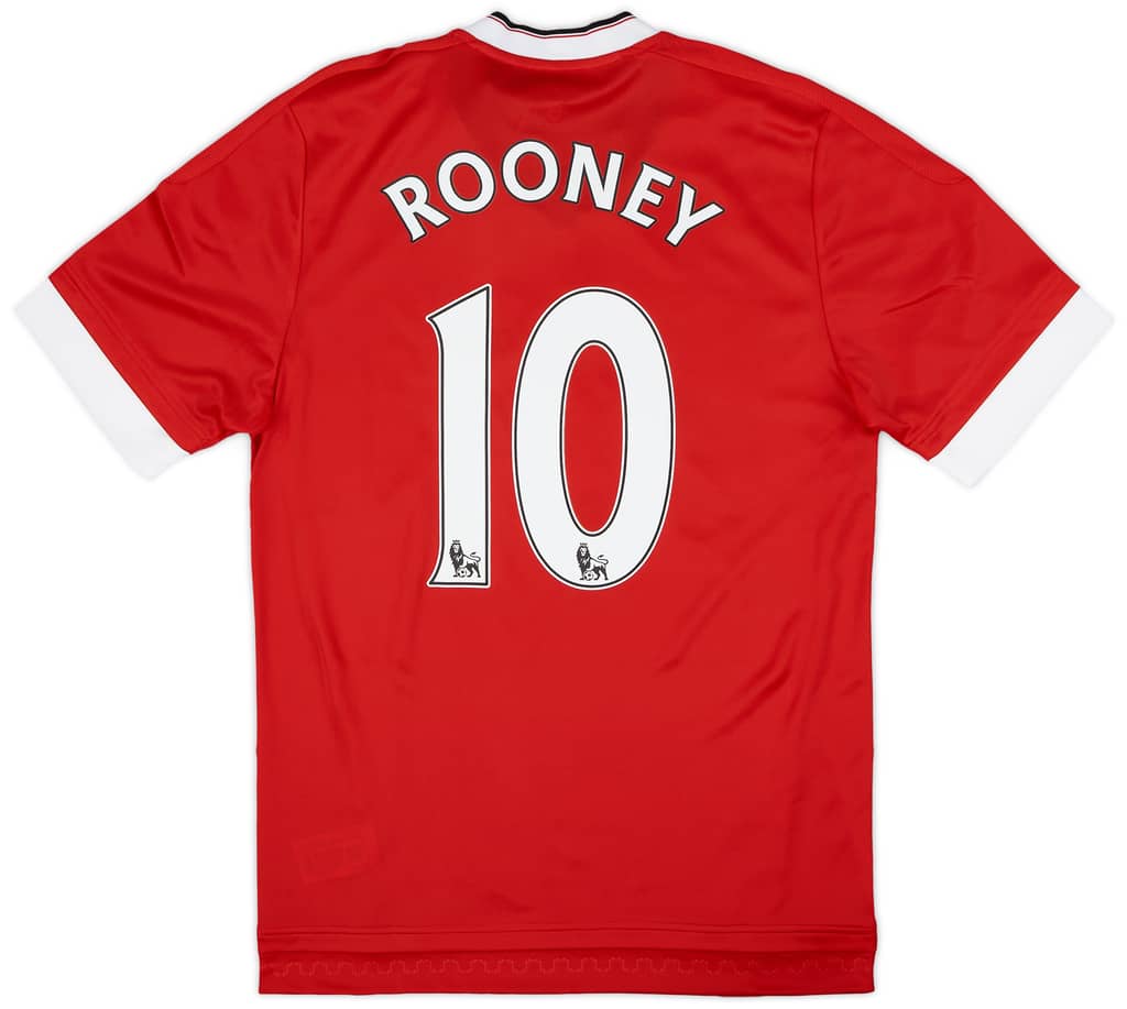 2015-16 Manchester United Player Issue Home Shirt Rooney #10 (M)