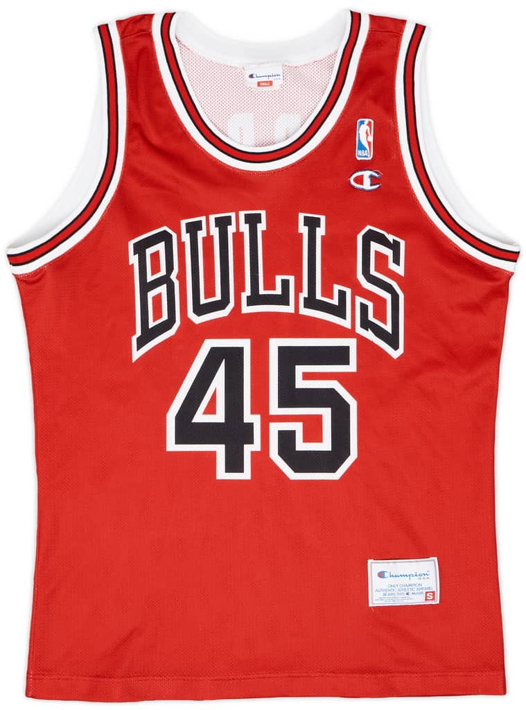 1995 Chicago Bulls Jordan #45 Champion Away Jersey - 9/10 - (S)