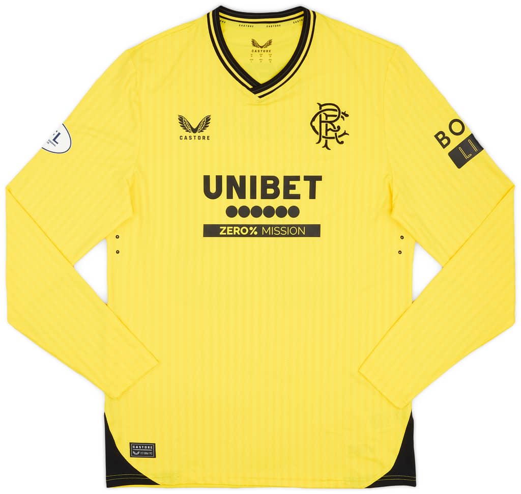 2023-24 Rangers Match Issue GK Shirt McLaughlin #33