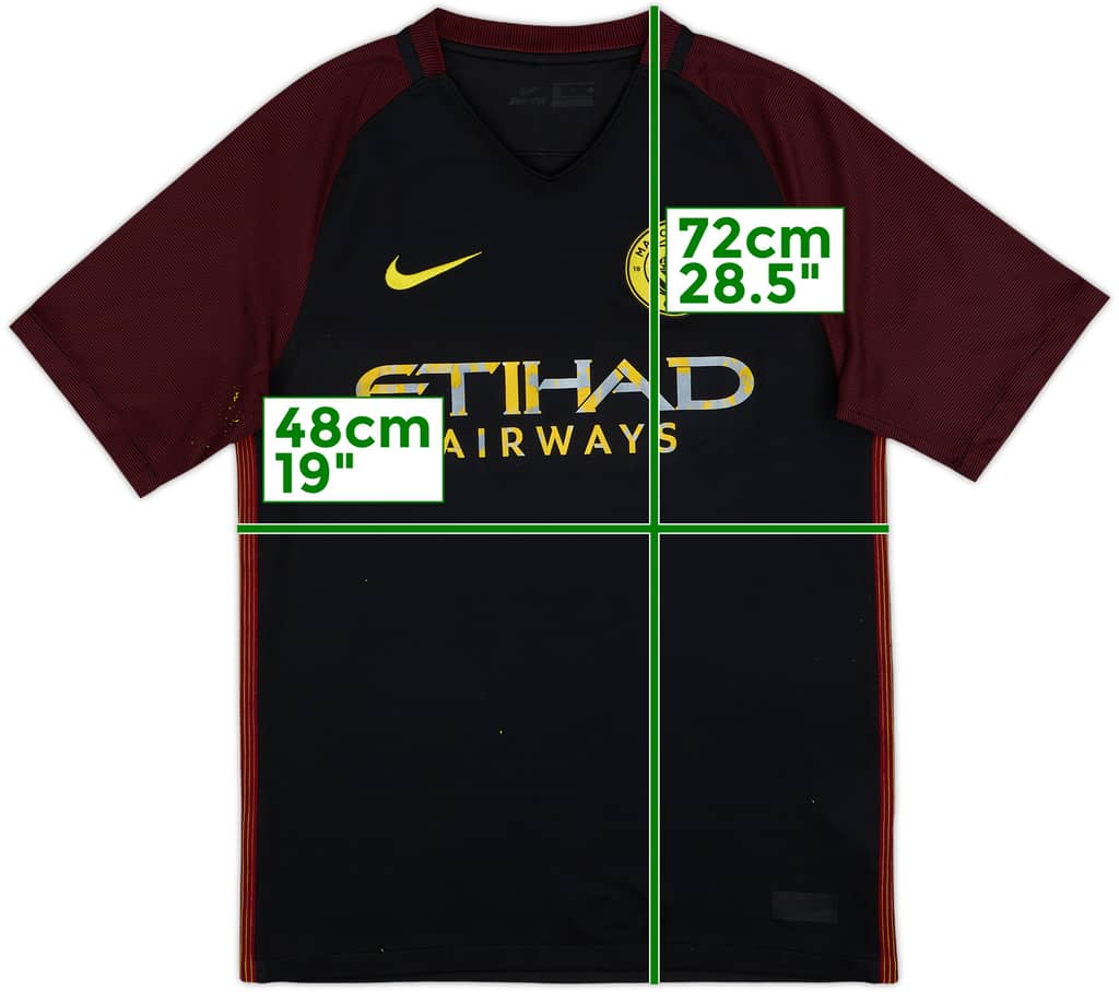 2016-17 Manchester City Away Shirt - 4/10 - (S)