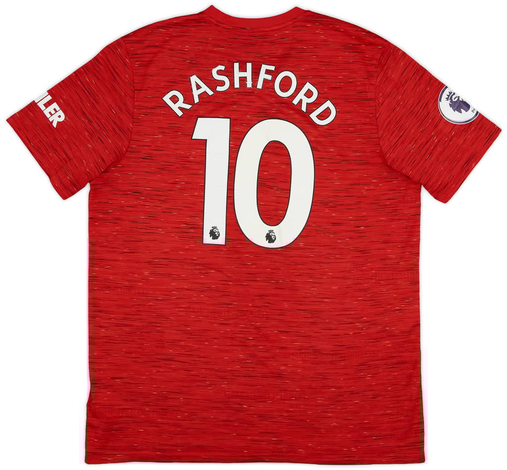 2020-21 Manchester United Home Shirt Rashford #10 - 6/10 - (XL)