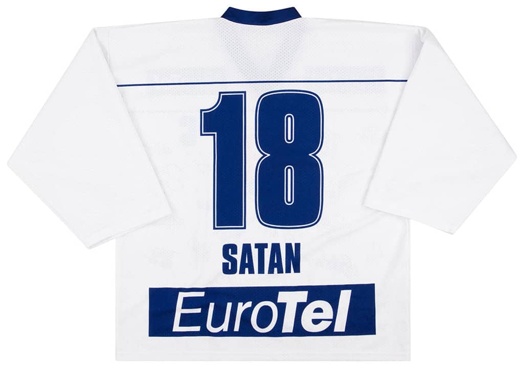 2000s Slovakia National Hockey Team Satan #18 Jersey (Home) XL