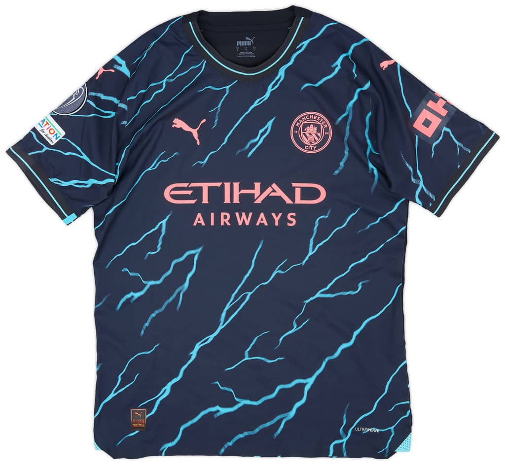 2023-24 Manchester City Match Issue Champions League Third Shirt Walker #2