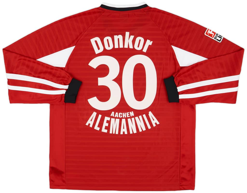 2002-03 Alemannia Aachen Match Issue Away Shirt Donkor #30