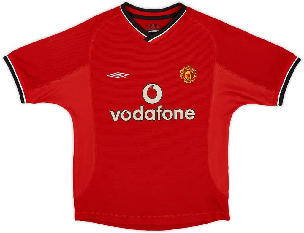 2000-02 Manchester United Home Shirt - 8/10 - (S.Boys)