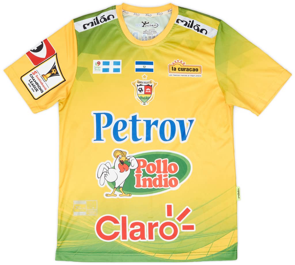 2015-16 Santa Tecla Match Issue Champions League Away Shirt Chavarría #15