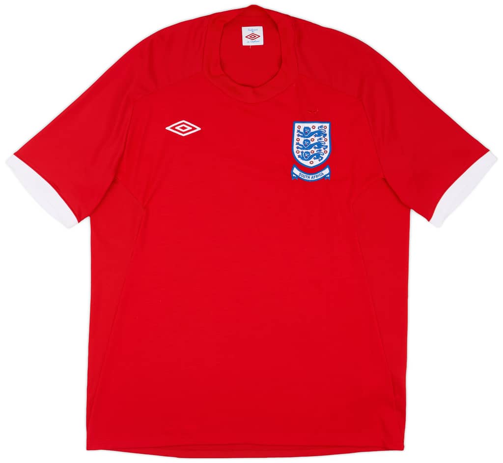 2010-11 England 'South Africa' Away Shirt - 9/10 - (XL)