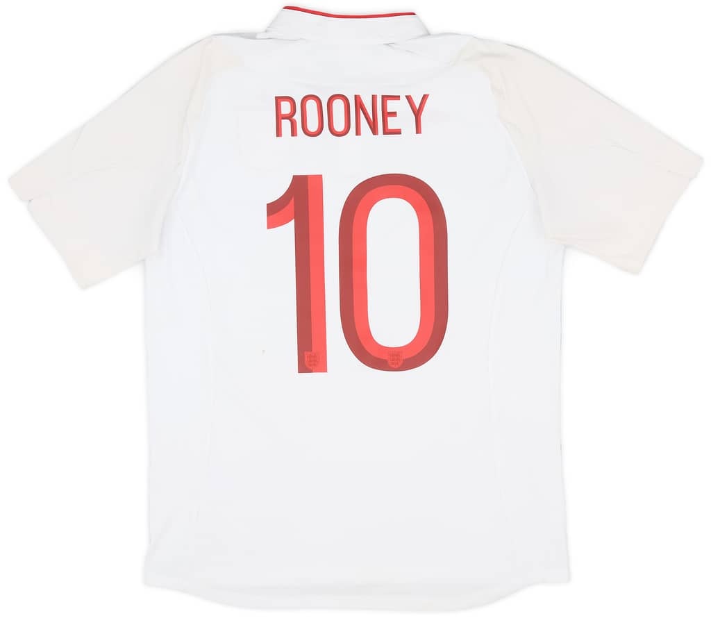 2012-13 England Home Shirt Rooney #10 - 5/10 - (L)