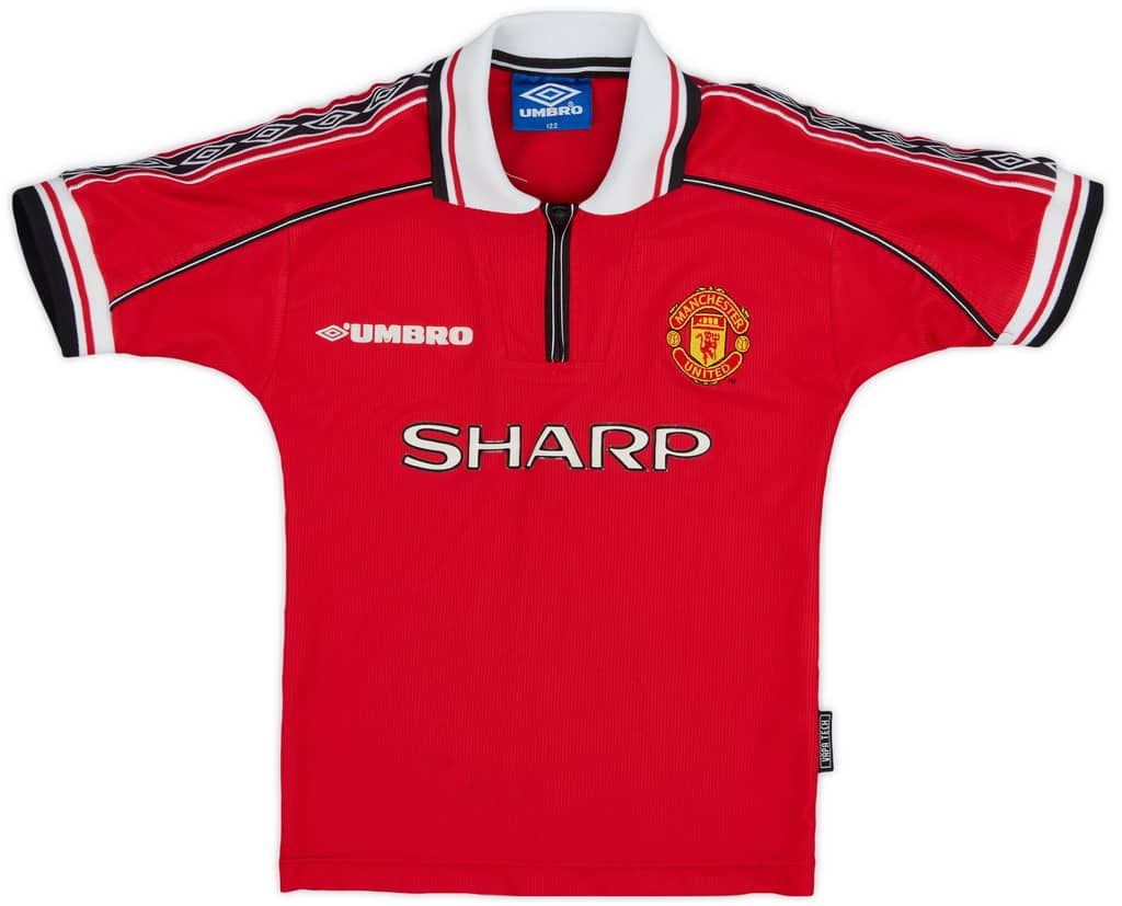 1998-00 Manchester United Home Shirt - 7/10 - (6-7 Years)