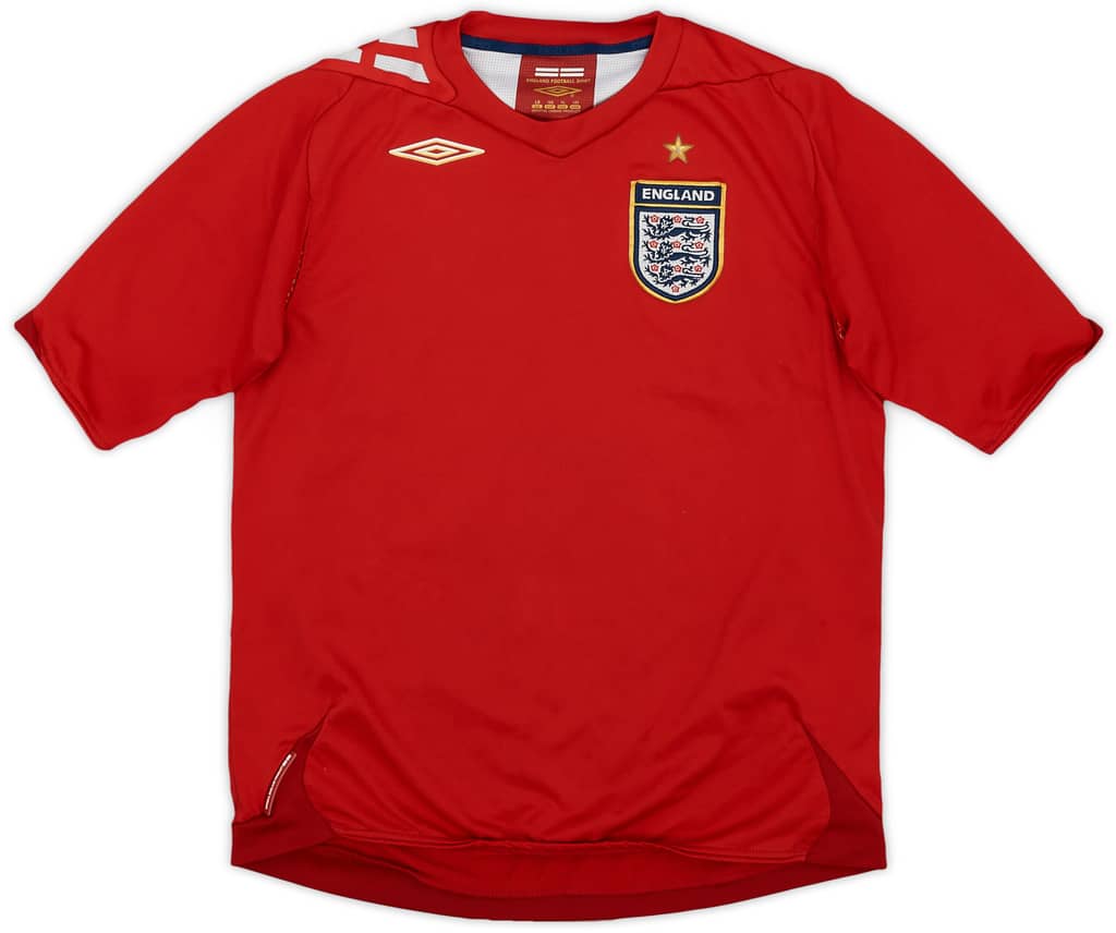 2006-08 England Away Shirt - 8/10 - (L.Boys)