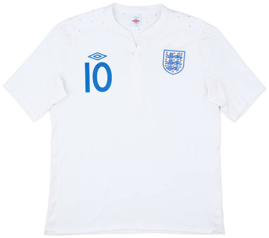 2010-11 England Home Shirt Rooney #10 - 8/10 - (XL)