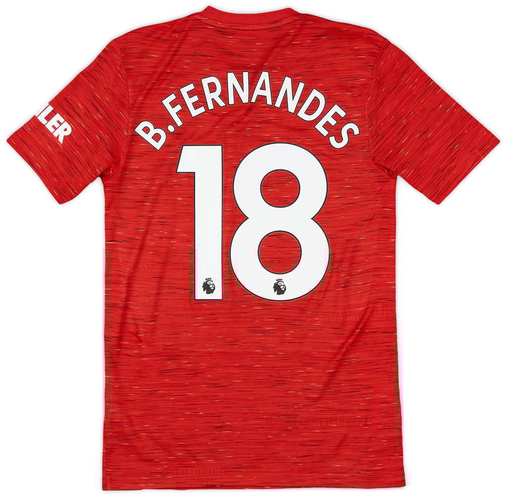 2020-21 Manchester United Home Shirt B.Fernandes #18 - 9/10 - (XS)