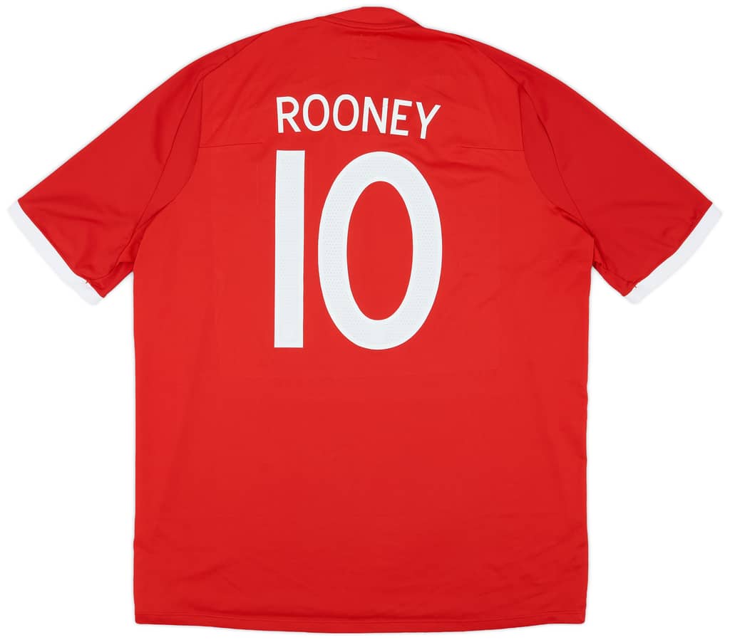 2010-11 England Away Shirt Rooney #10 - 7/10 - (L)