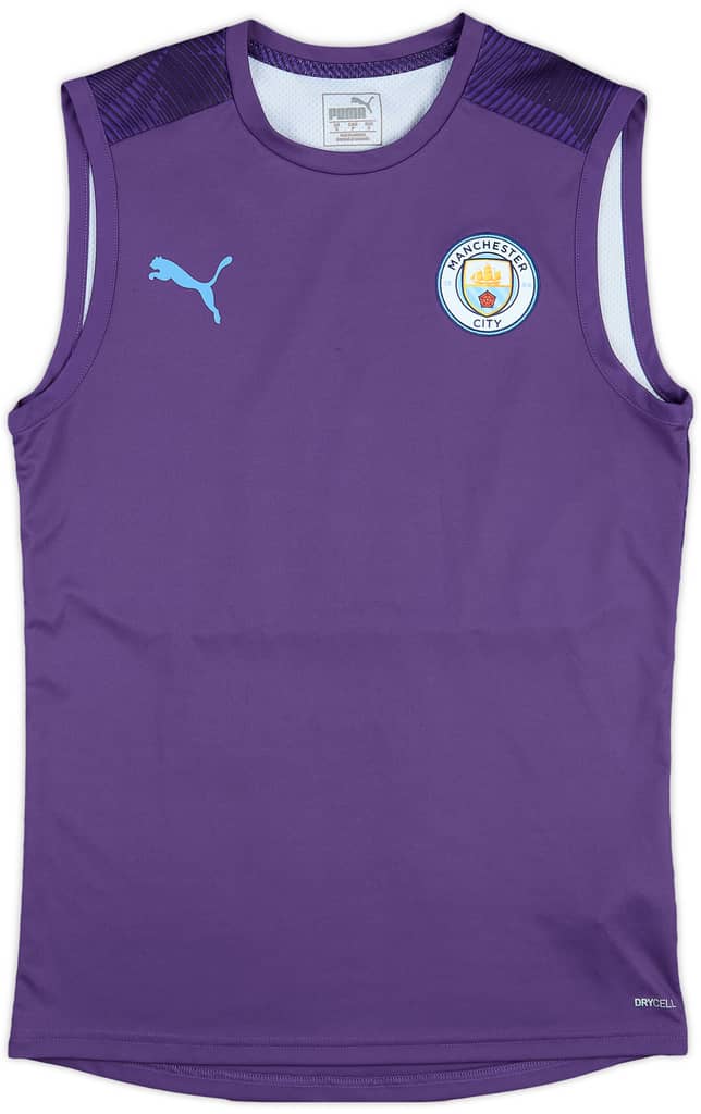 2019-20 Manchester City Puma Training Vest - 8/10 - (S)