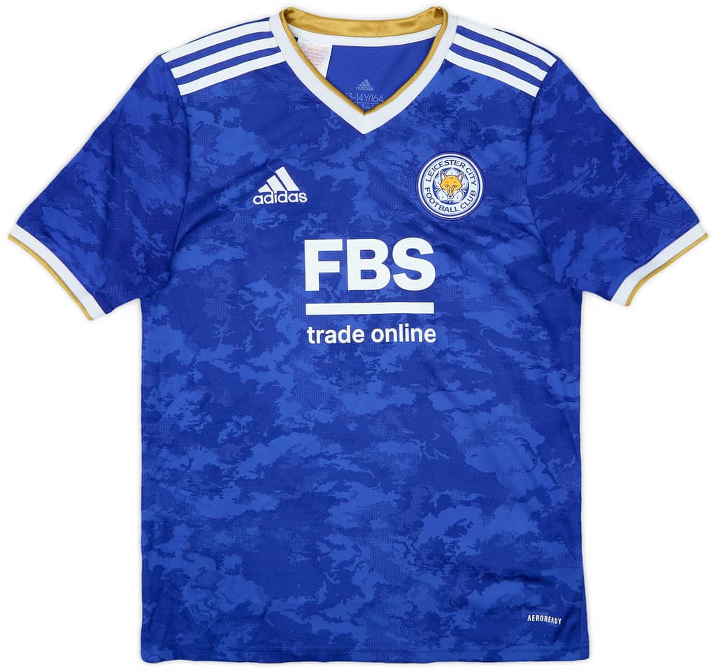 2021-22 Leicester Home Shirt - 10/10 - (L.Boys)