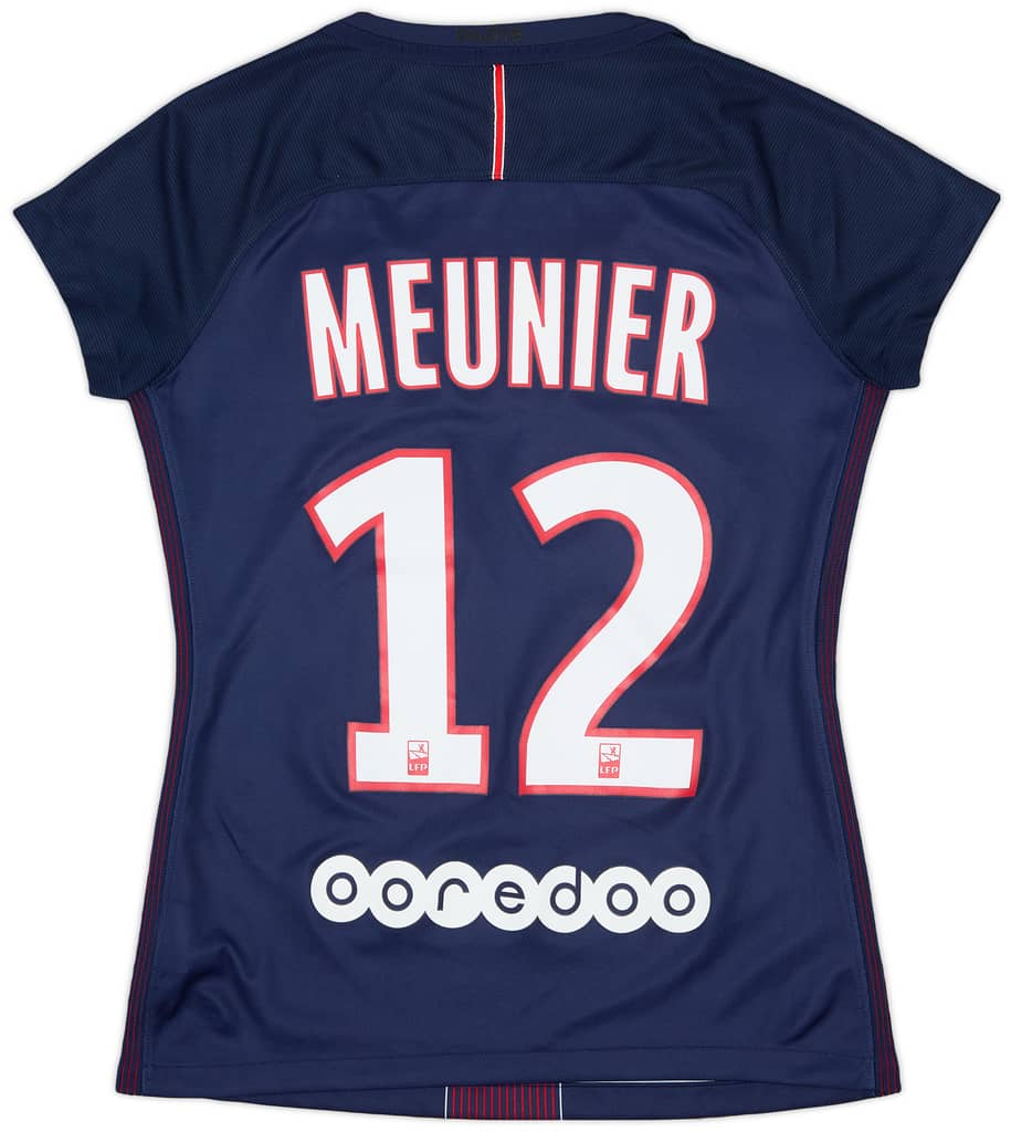 2016-17 Paris Saint-Germain Home Shirt Meunier #12 - 10/10 - (Women's S)
