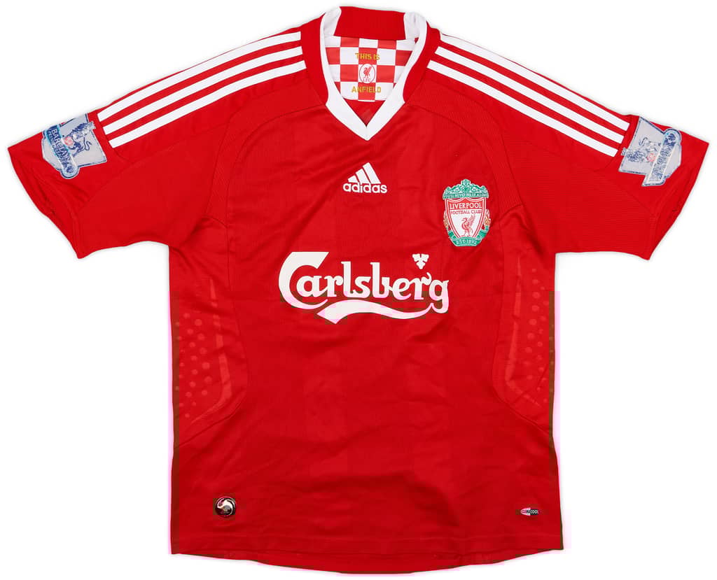 2008-10 Liverpool Home Shirt - 5/10 - (L.Boys)