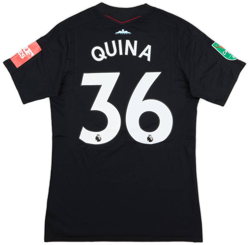 2017-18 West Ham Match Issue EFL Cup Away Shirt Quina #36