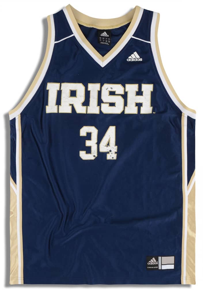 1998-02 Notre Dame Fighting Irish Graves #34 adidas Jersey (Away) L
