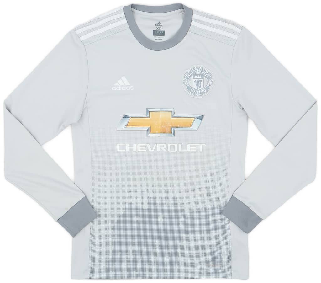 2017-18 Manchester United Third L/S Shirt - 7/10 - (XS)
