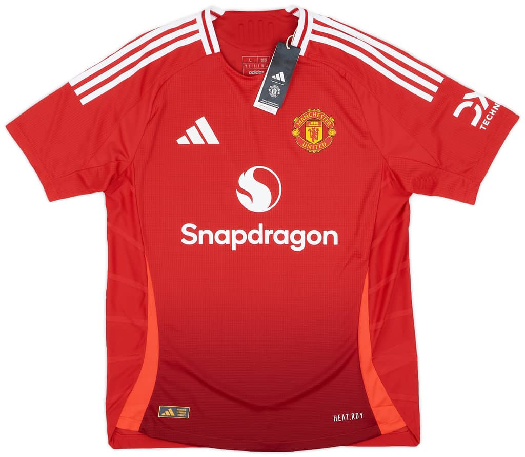 2024-25 Manchester United Authentic Home Shirt Toone #7 (Unisex Fit)