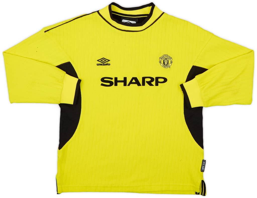 1999-00 Manchester United GK Shirt - 8/10 - (L.Boys)