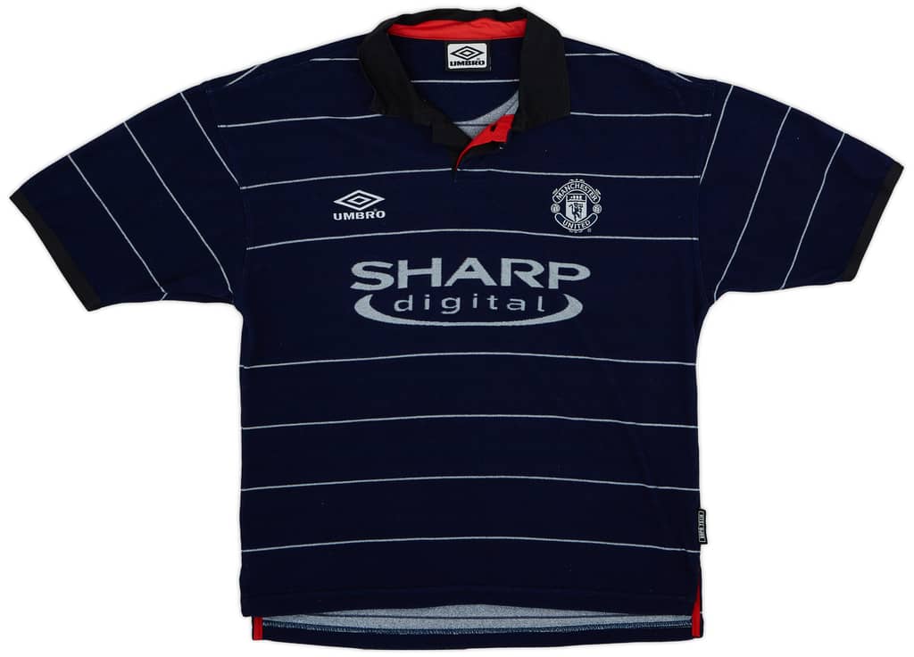 1999-00 Manchester United Away Shirt - 9/10 - (XL.Boys)