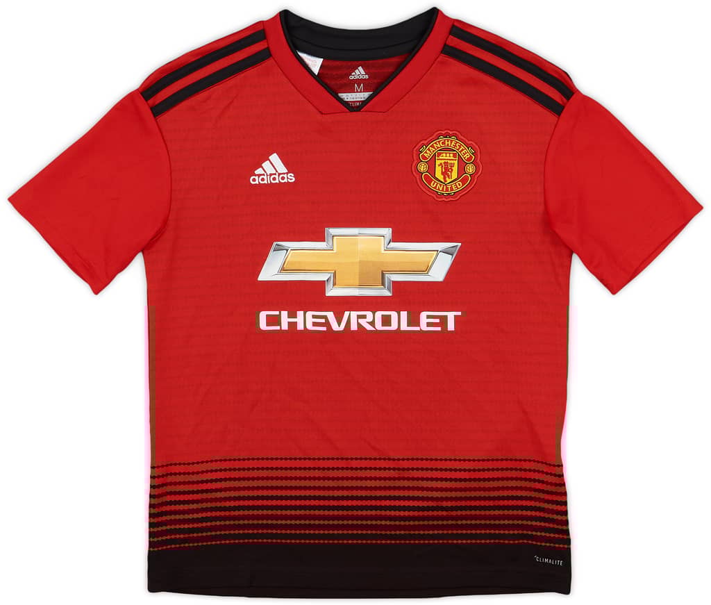 2018-19 Manchester United Home Shirt - 8/10 - (M.Boys)