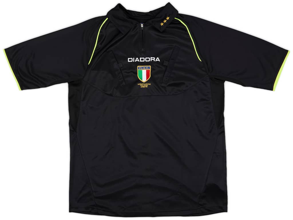 2000s Italy FIGC Diadora Referee Shirt - 10/10 - (XL)