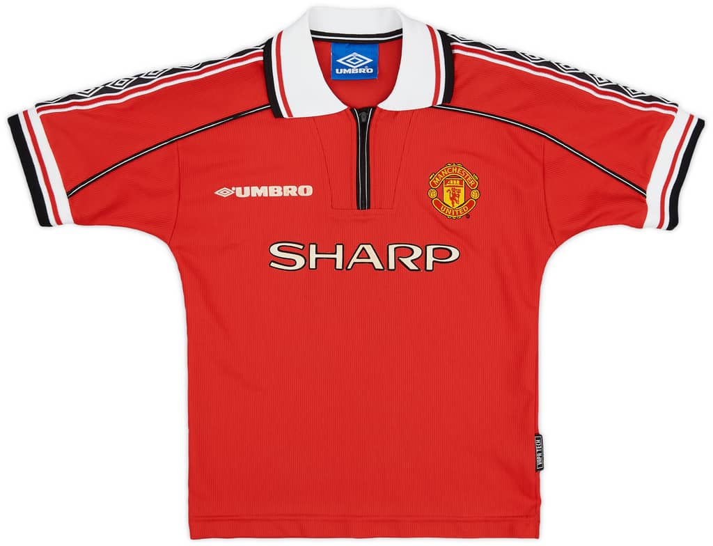 1998-00 Manchester United Home Shirt - 7/10 - (S.Boys)