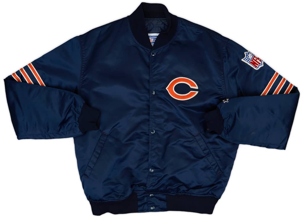 1980s Chicago Bears Starter Satin Varsity Jacket - 8/10 - (L)