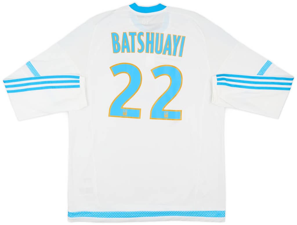 2015-16 Olympique Marseille Player Issue Home L/S Shirt Batshuayi #22 - 8/10 - (XL)