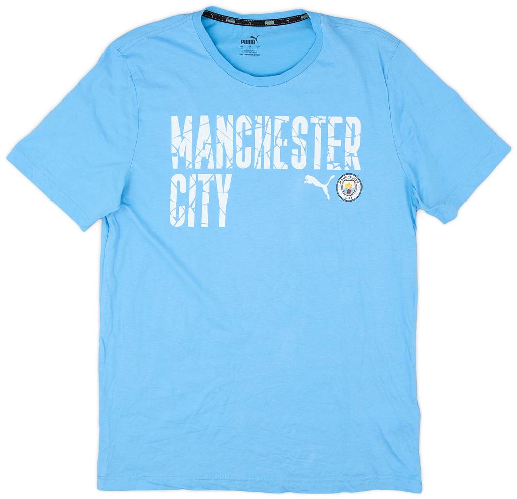 2019-20 Manchester City Puma Cotton Tee - 9/10 - (M)